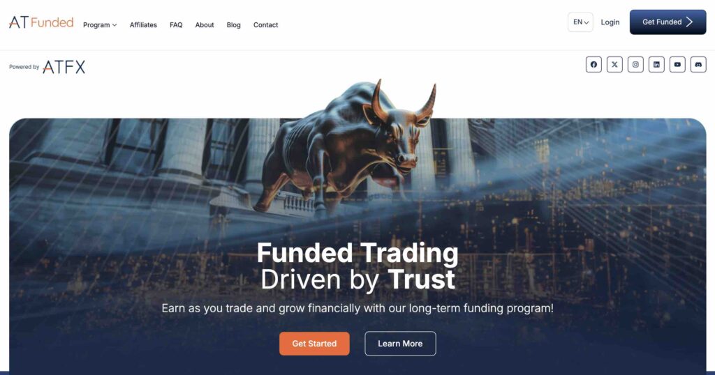 ATFunded homepage