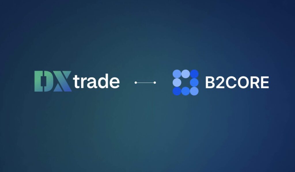 DXtrade and B2CORE logos